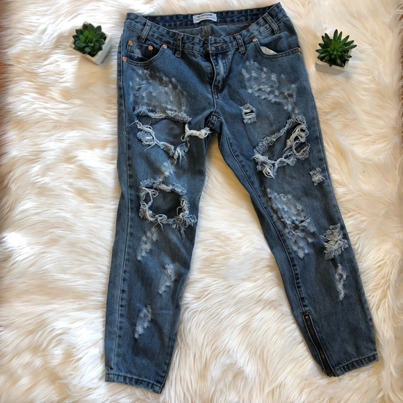 One Teaspoon Denim - One Teaspoon Distressed Jeans